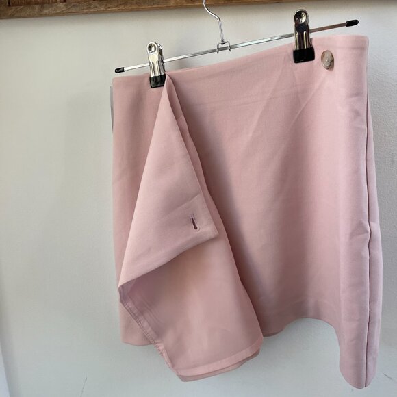New Aritzia Pink Babaton wrap mini skirt size 2 - Picture 3 of 11